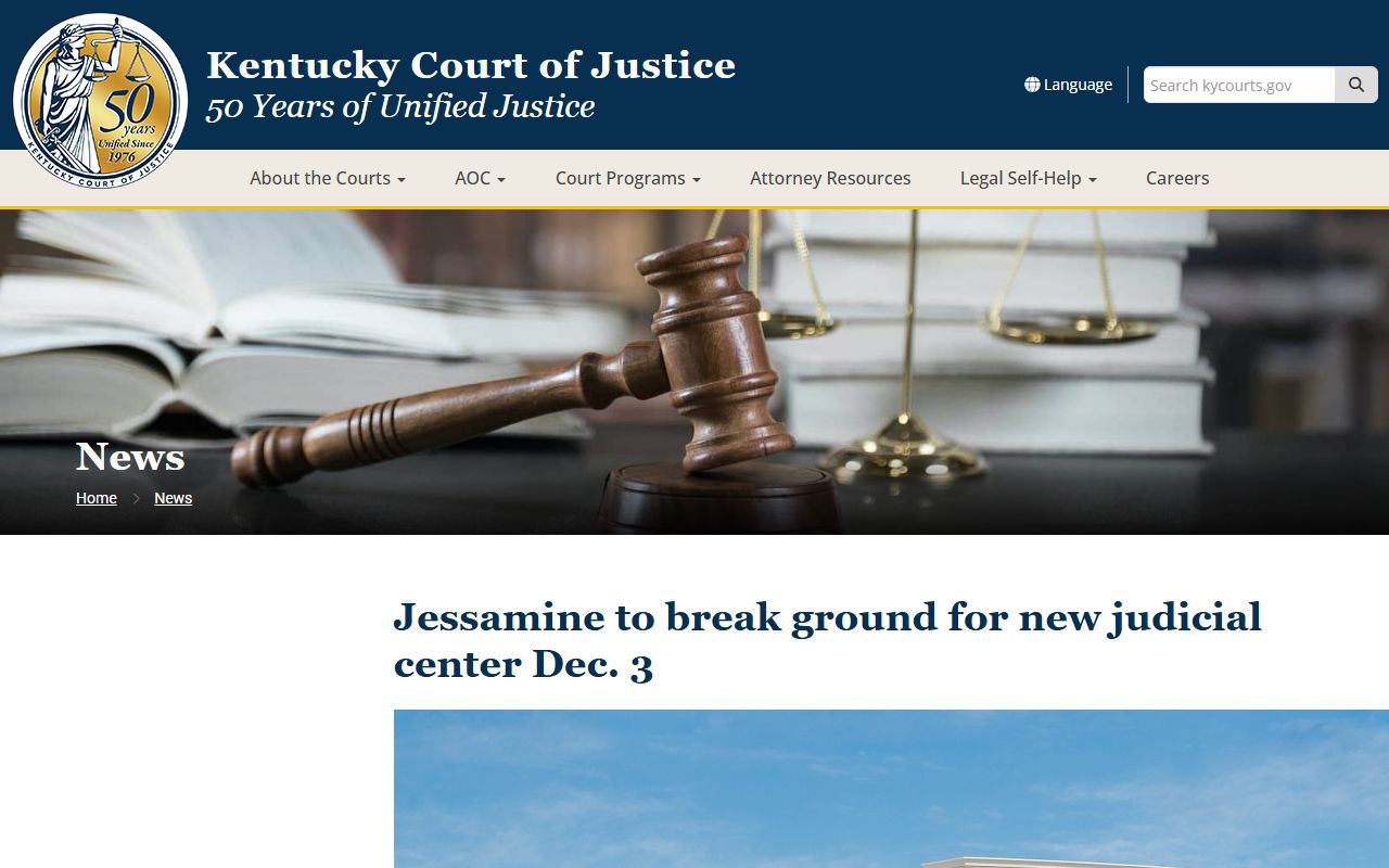 Jessamine County court dockets judicial center news release