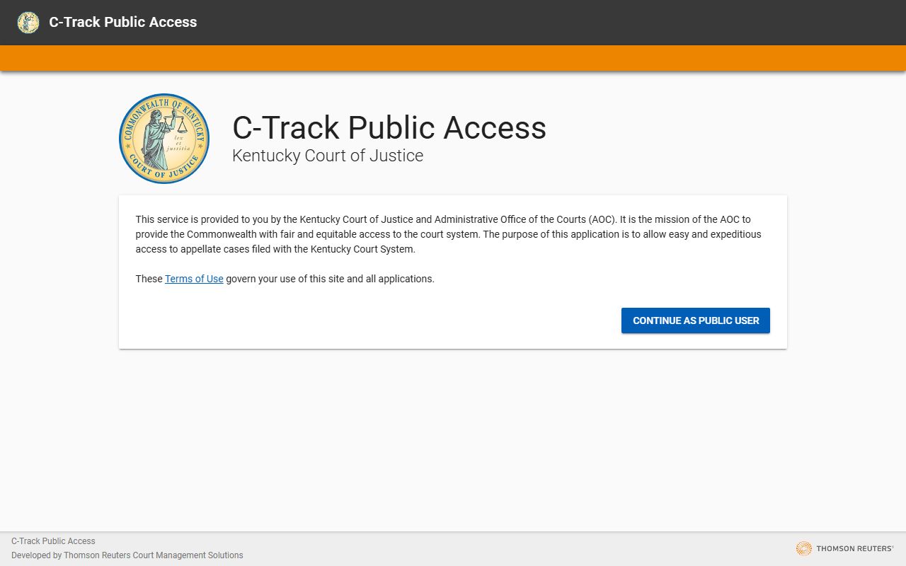 Jessamine County court records C-Track appellate public access
