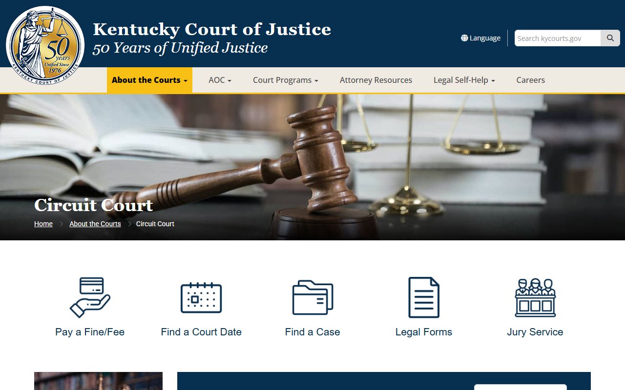Jessamine County court records Kentucky Circuit Court overview
