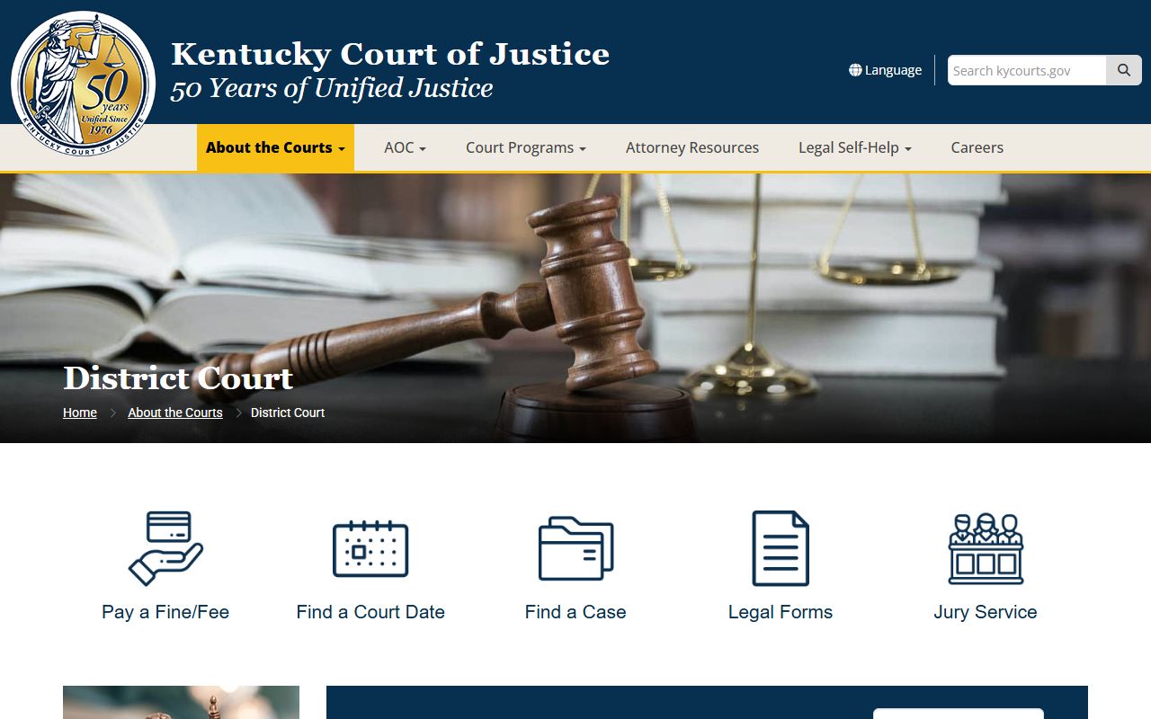 Jessamine County court records Kentucky District Court overview