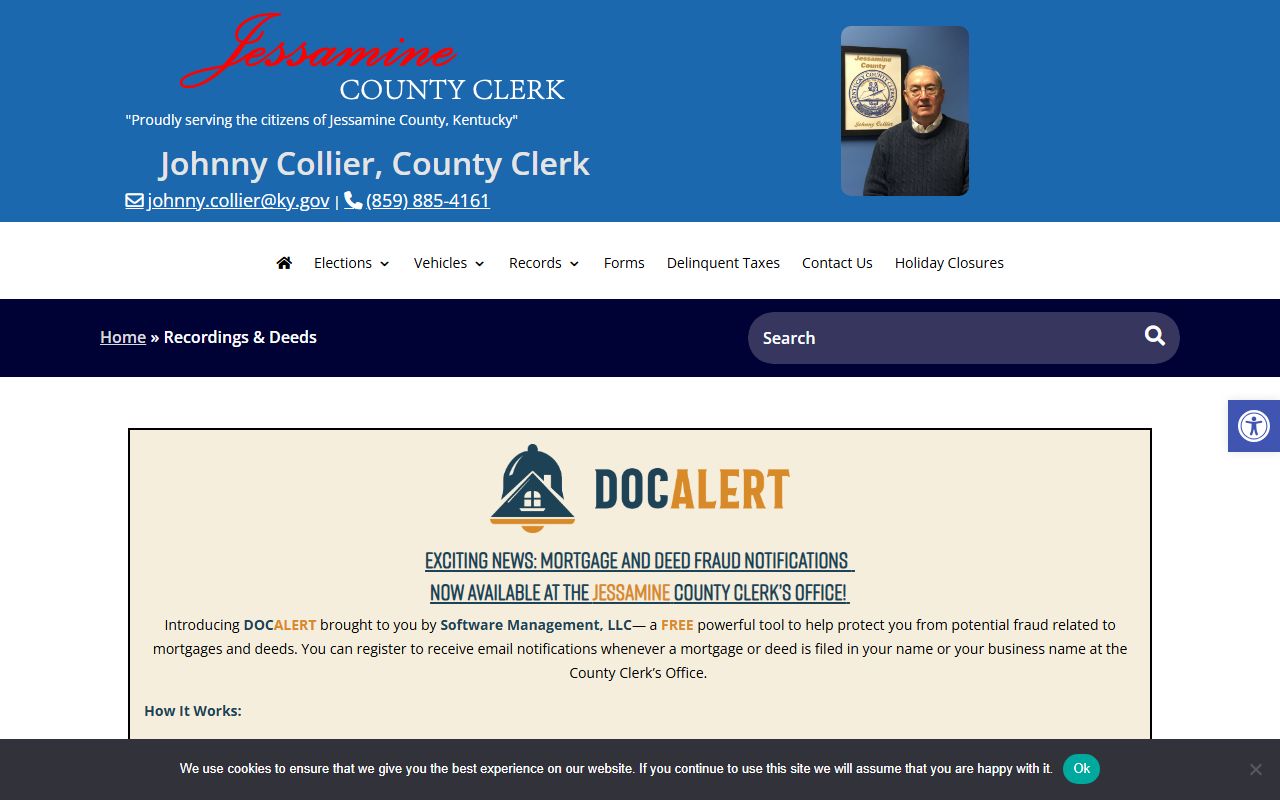 Jessamine County marriage records recordings and deeds page