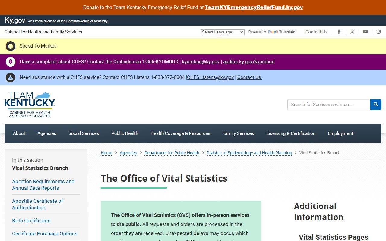 Jessamine County marriage and divorce records Kentucky Office of Vital Statistics